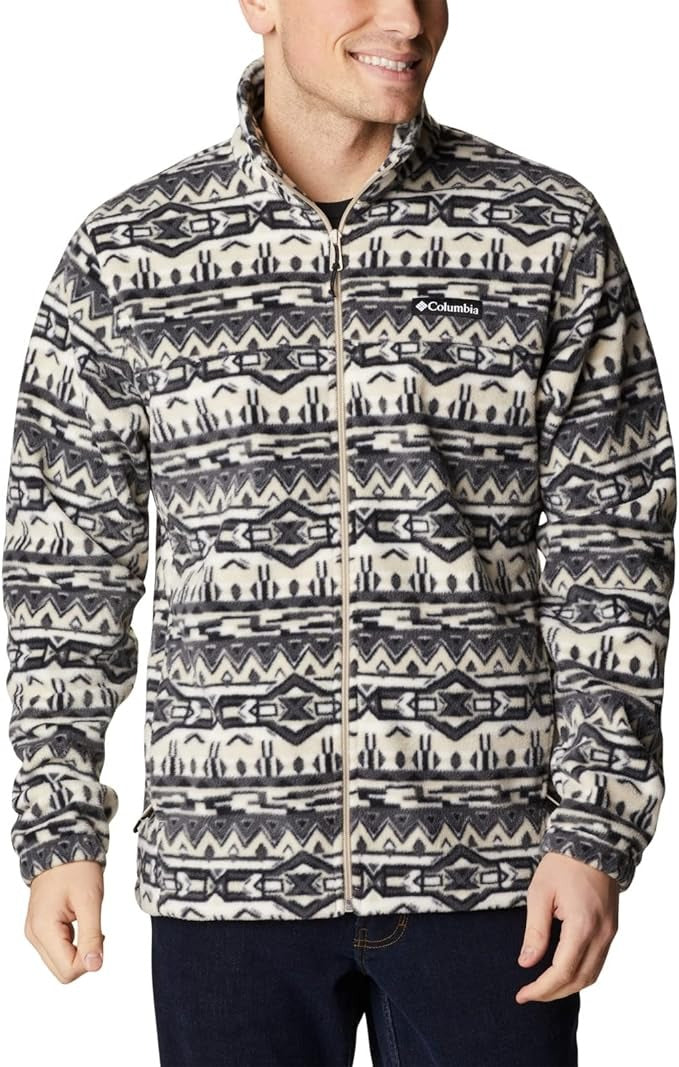 Columbia Men's Steens Mountain Printed Jacket XL 80S Fossil Print