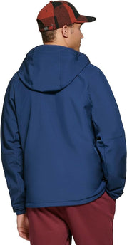 BASS OUTDOOR Men's Firebird Hooded Softshell Rain Jacket XL Blue