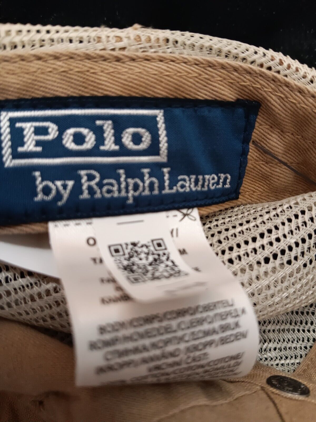 Polo Ralph Lauren Men's Stretch Cotton Twill Polo Baseball Hat Navy Off White