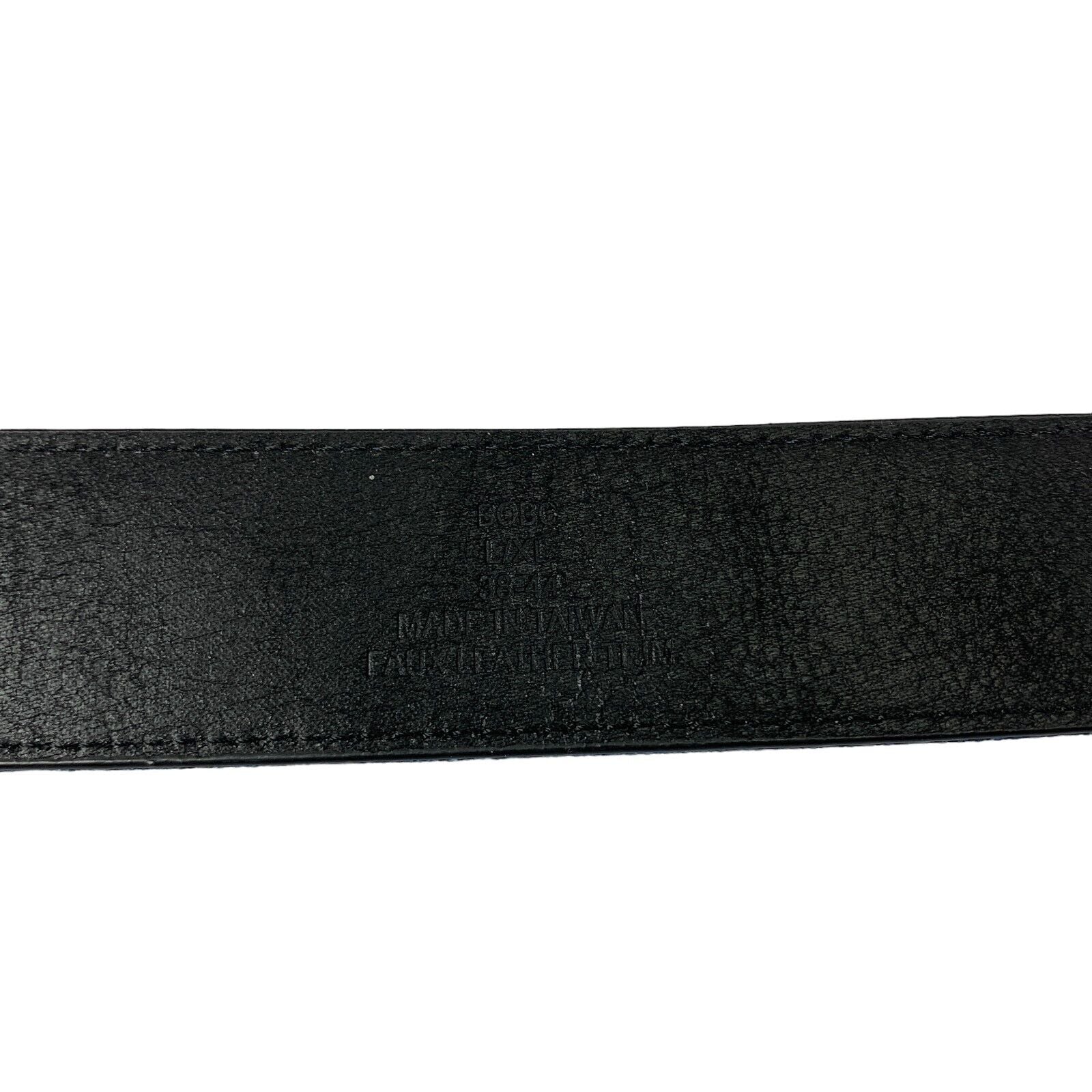 Sun + Stone Men's Faux Leather Bandana Belt Blue 38 - 44 Navy