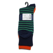 Polo Ralph Lauren Men's Plaid Striped 2 Pk. Trouser Socks Orange