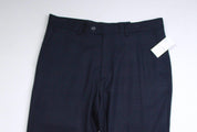 Perry Ellis Portfolio Mens Modern fit Dress Pants 33 / 30 Blue Solid Stretch