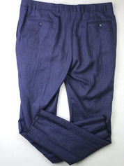 Robert Graham Men's Blue Delave Linen Suit Pants 38R