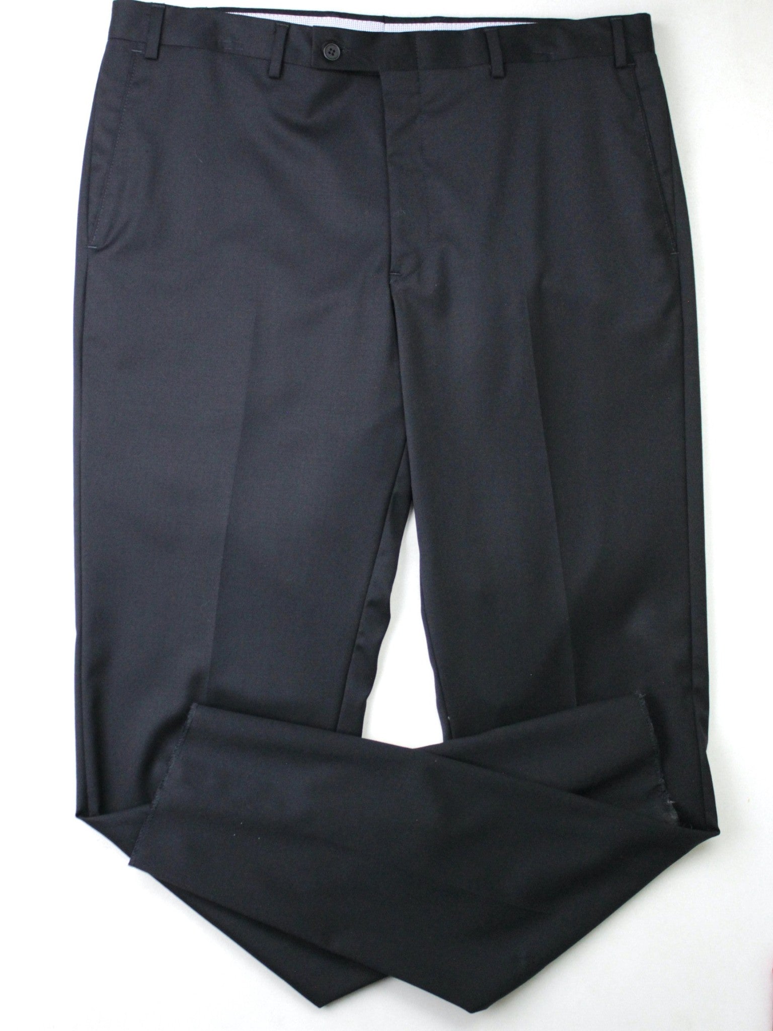 The Men's Store Regular fit Dress Pants 40 / 38 Black Solid