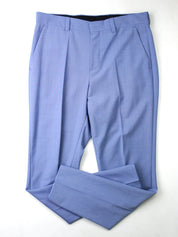 HUGO Mens Modern-Fit Light Blue Dress Pants Size 34 x 32 Wool Superflex