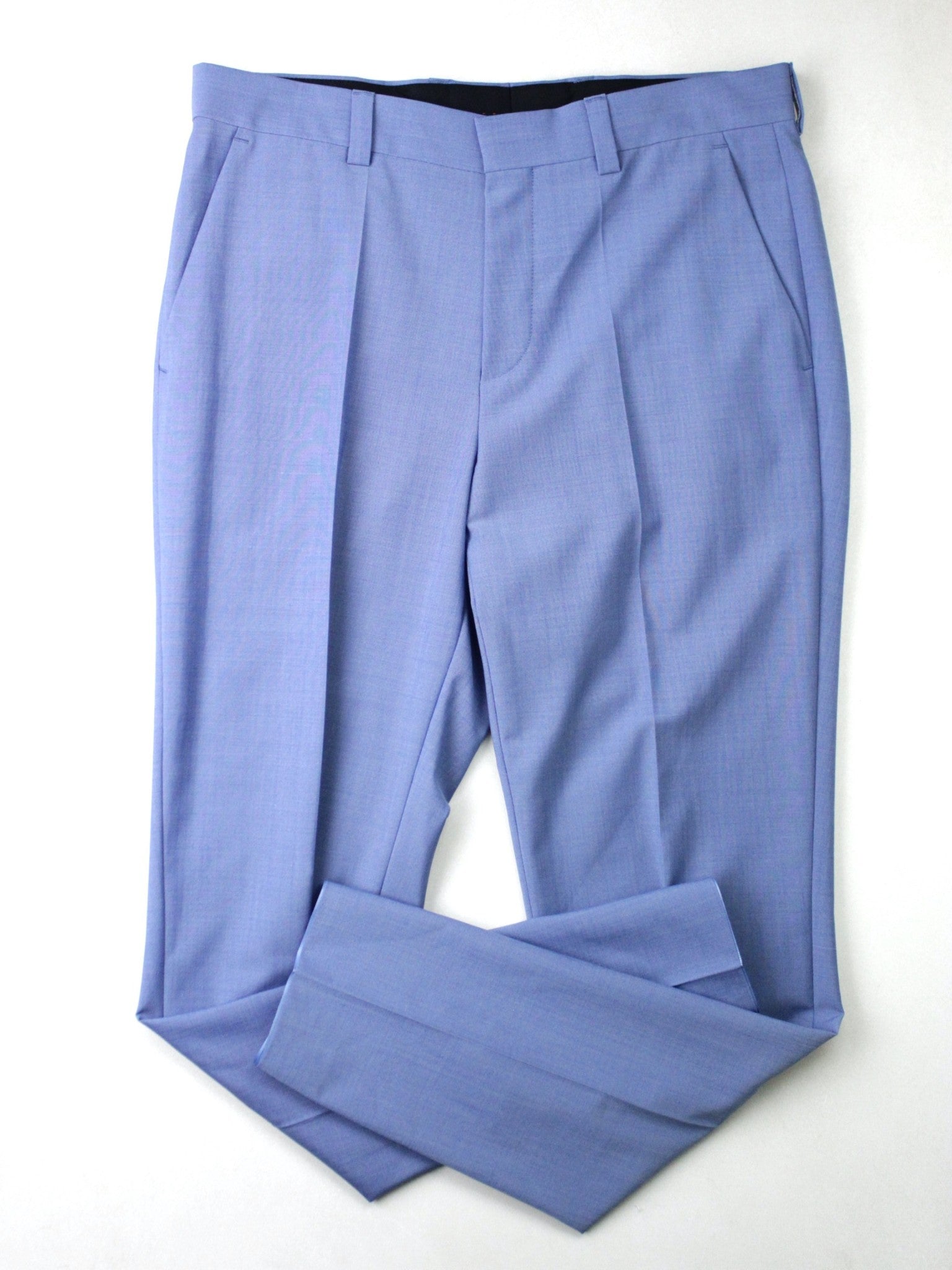 Hugo by Hugo Boss Mens Modern Fit Light Blue Superflex Dress pants 30 x 32