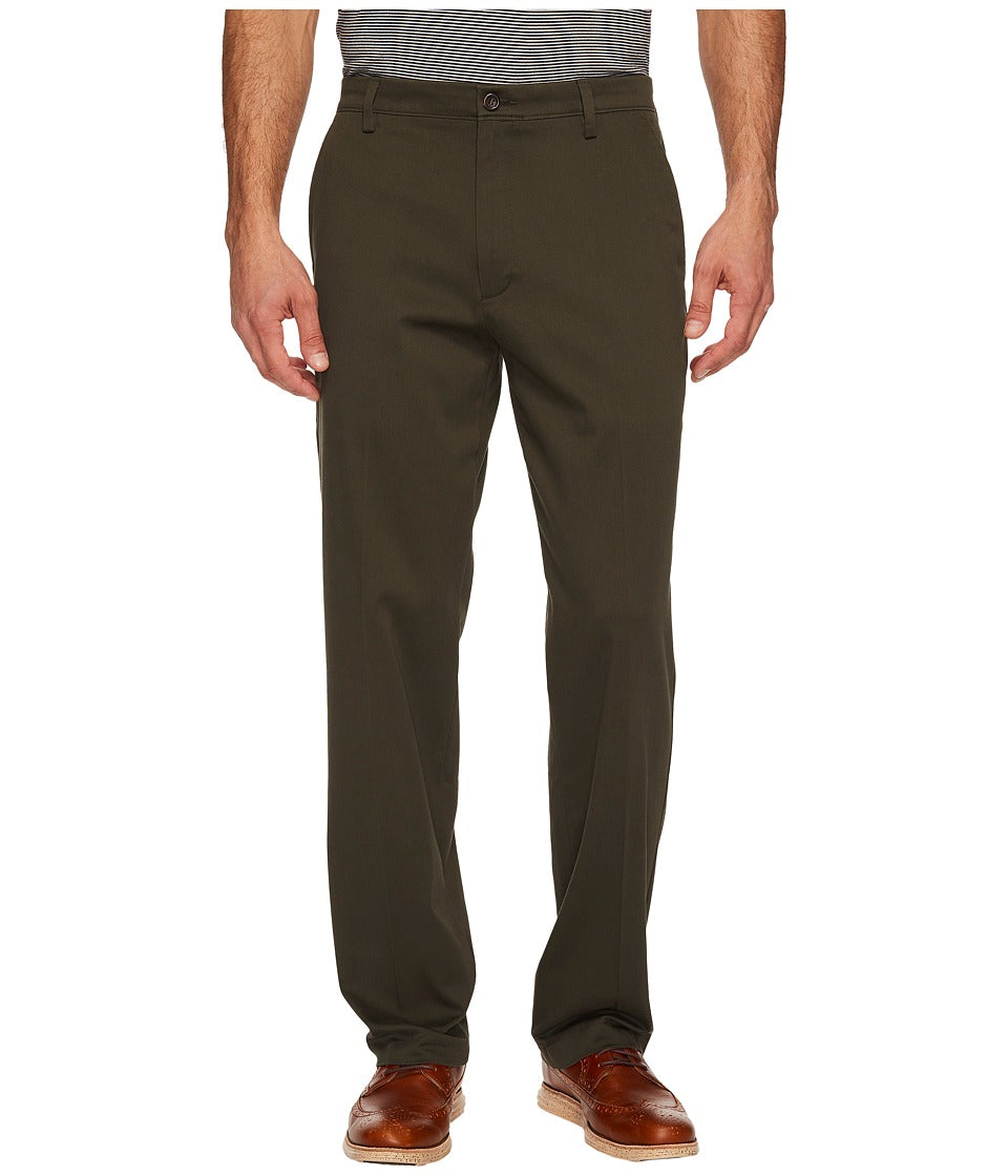 Dockers Mens Easy Stretch Classic Fit Khaki Pants Olive Grove Green 36 x 29