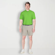 PGA TOUR Men's Airflux Mesh Golf Polo Shirt Large Green Flash