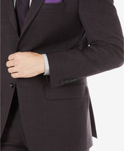 Calvin Klein Mens Milo Wool Blend Skinny Fit Blazer Purple 40 R/M37.5