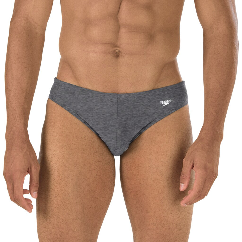 Speedo Swimwear 1" Solar Swim Briefs Heather Grey 28