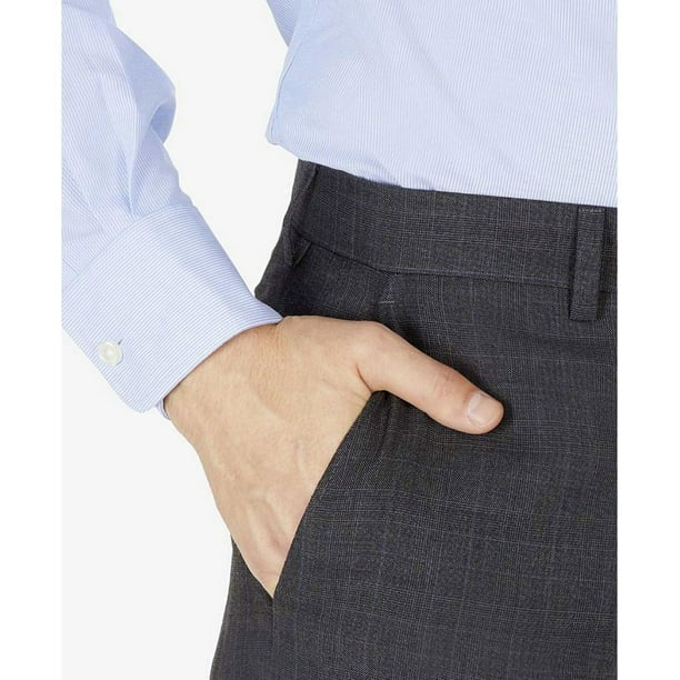 Lauren Ralph Lauren Mens Classic fit Dress Pants 32 / 32 Grey Plaid Stretch