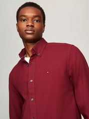Tommy Hilfiger Men's Big & Tall Stretch Oxford Shirt XLT XL Tall Rouge Red