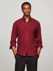 Tommy Hilfiger Men's Big Tall Oxford Button Up Shirt Red XLT