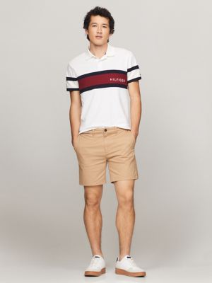 Tommy Hilfiger Mens Classic fit Casual Shorts 38 Beige Solid