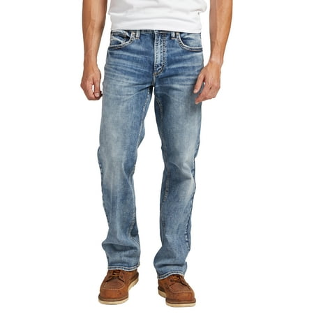 Silver Jeans Co. Men's Zac Relaxed Fit jeans indigo Blue 40 X 30