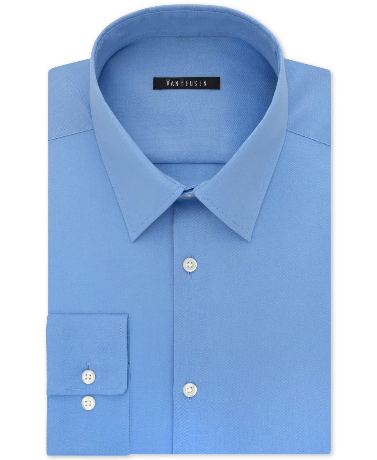 Van Heusen Men's Slim Fit Flex Collar Button Down Dress Shirt Blue 14.5 / 32-33