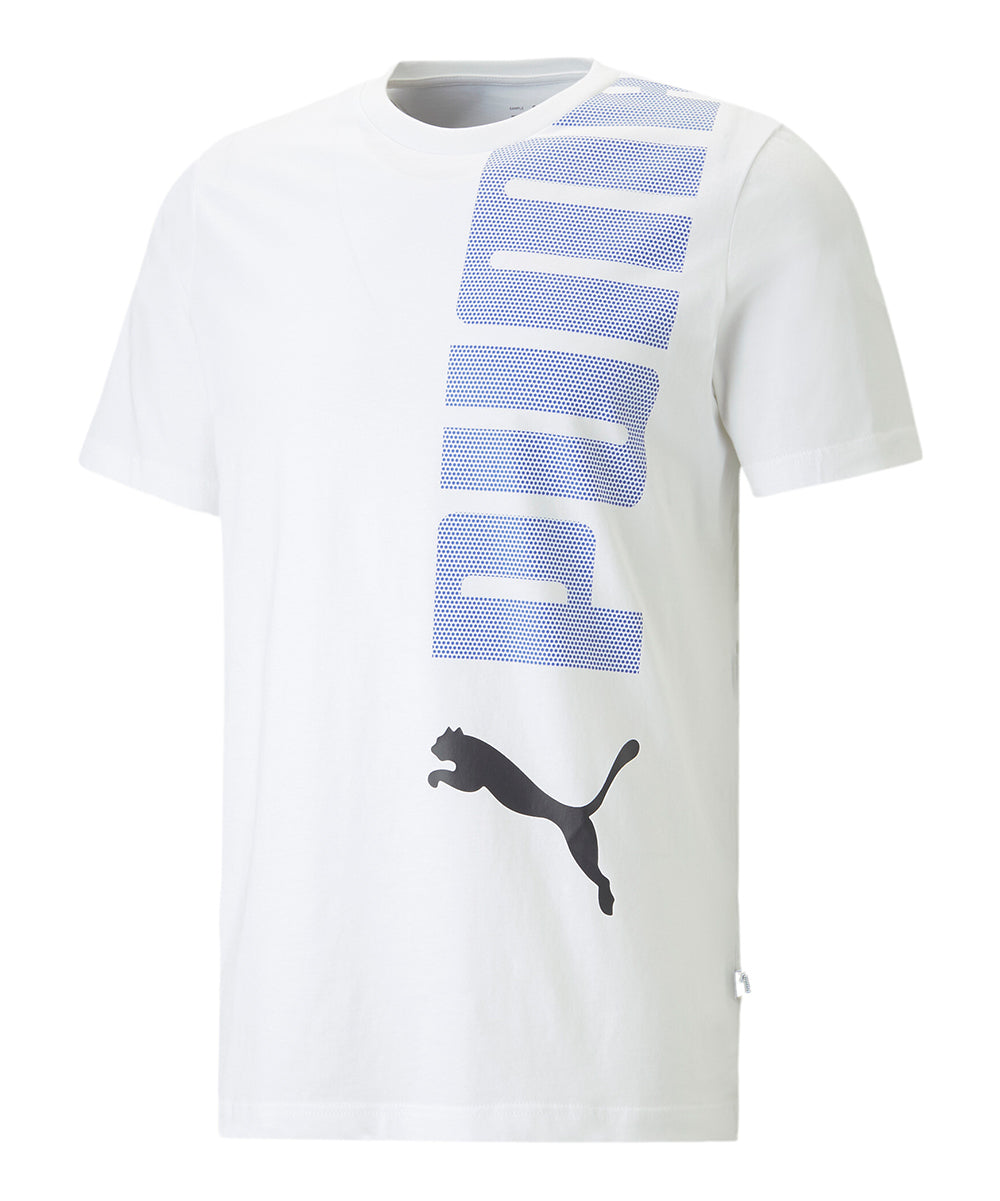 Puma Mens Essential Logo Graphic Short Sleeve T-Shirt White 2XL