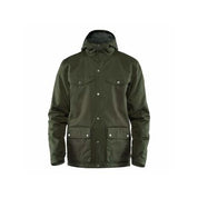 Fjallraven Mens Greenland Coat Water Resistant Jacket Green Grey Small