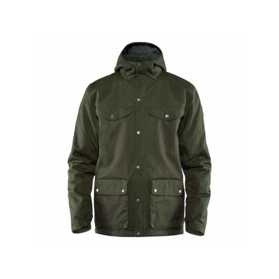 Fjallraven Mens Greenland Coat Water Resistant Jacket Green Grey Small