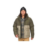 Marmot Men's Fordham Colorblocked Quilted Full Zip Down Jacket Green 2XL
