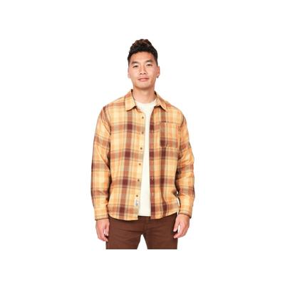 Marmot Mens Fairfax Classic Fit Plaid Button Down Shirt Tangelo Orange Medium