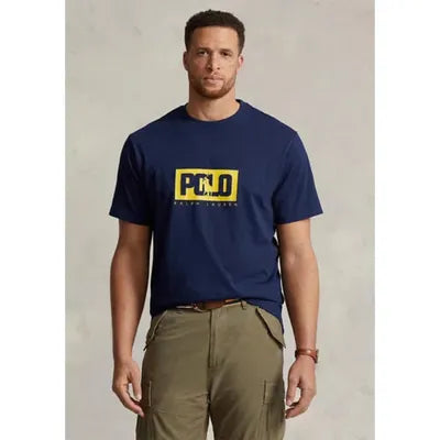 Polo Ralph Lauren Mens Big & Tall Big Pony Logo Graphic T Shirt 2XB Cruise Navy