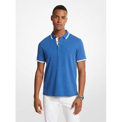 Michael Kors Mens Short Sleeve Polo Shirt Blue Heather 2XL