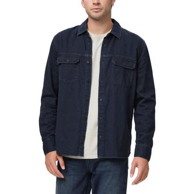 Paige Mens Abraham Button Down Shirt Vance Blue Medium