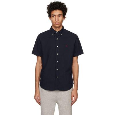 Polo Ralph Lauren Mens Classic fit Short Sleeve Button-Up Shirt XS Blue Solid