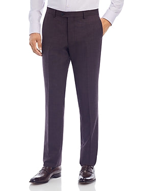 John Varvatos Star Usa Mens Purple Textured Solid Slim Fit Suit Dress Pants 34