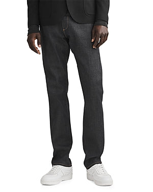 Rag & Bone Mens Fit 4 Authentic Stretch Relaxed Fit Jeans in Raw Black 33 x 32