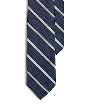 Polo Ralph Lauren Men's Striped Silk Repp Tie - Navy/white