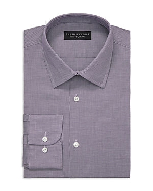 The Men's Store At Private Label Mens Slim fit Button-Up Shirt Large Purple