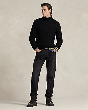 Polo Ralph Lauren Men's Vintage Classic Fit Cotton Jeans Black 38 x 32