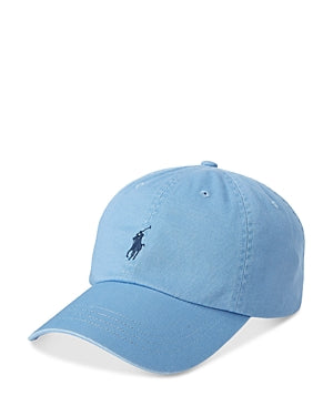 Polo Ralph Lauren Men's Cotton Chino Baseball Cap Hat Sky Blue