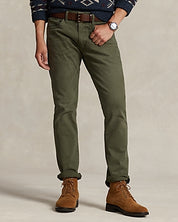 Polo Ralph Lauren Mens Sullivan Slim Straight Jeans Armadillo Green 42 x 32