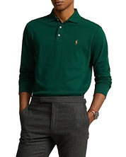 Polo Ralph Lauren Mens Classic Fit Long Sleeve Polo Shirt Green Large