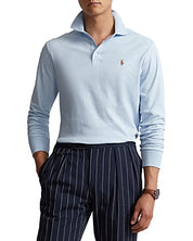 Polo Ralph Lauren Men's Classic Fit Long Sleeve Polo Shirt Blue Heather Medium