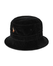 Polo Ralph Lauren Mens Corduroy Bucket Hat Polo Black Small Medium