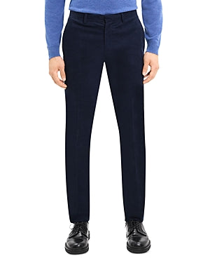 Theory Mens Zaine Slim Straight Corduroy Pants Baltic Navy Blue 30 x 33