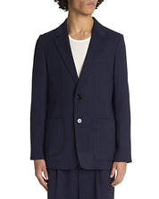 Ami Mens Regular Fit Italian Two Button Blazer Sport Coat EU 50 US 40 Navy Blue