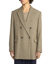 Ami Alexandre Mattiussi Mens Double Breasted Jacket Coat EU 52 US 42 Champagne