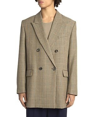 Ami Alexandre Mattiussi Mens Double Breasted Jacket Coat EU 52 US 42 Champagne