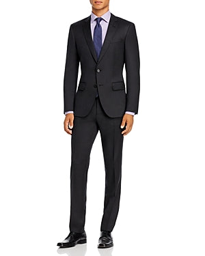 Hugo Boss Mens Slim fit Suit Jacket Blazer 42 R Charcoal Grey Solid Wool
