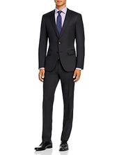 Hugo Boss Mens Slim fit 2 Piece Suit 44 R / 38 Waist Charcoal Grey Solid Stretch