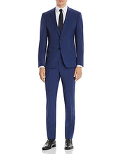 Hugo Boss Mens Slim fit Suit Jacket Blazer 42 S Navy Blue Solid