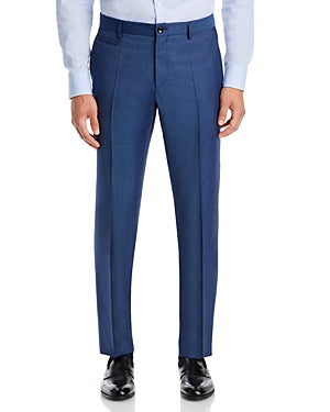 Hugo Boss Mens Slim fit Dress Pants 38 / 32 Navy Blue Solid Stretch Wool