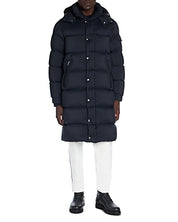 Moncler Mens Hanoverian Long Down Parka Coat Size 6 / 3XL Dark Blue