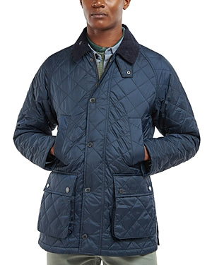 Barbour Mens Ashby Quilted Coat Medium Navy Blue