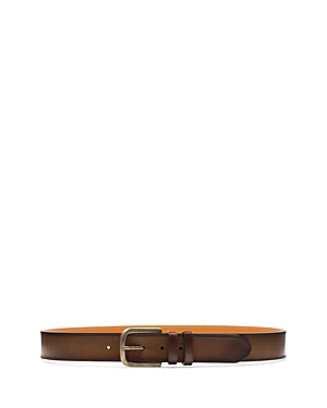 Magnanni Mens Regular fit Tobacco Leather Belt 44 Brown